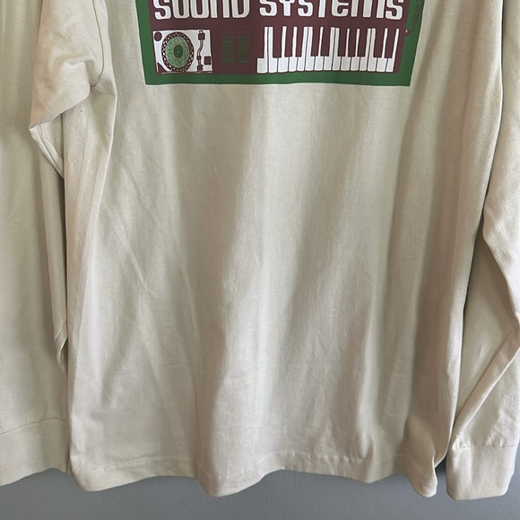 HUF men NWOT tan Sound Systems long sleeve skateboard tshirt - Picture 8 of 12